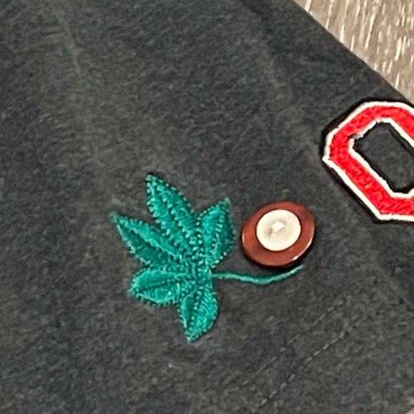 Vtg. Womens Bellepointe Embroidered Ohio State Buckeyes 3/4 Sleeve Shirt L - Picture 3 of 8